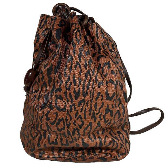 Leopard Print Women\'s Backpack EUC. main image 5